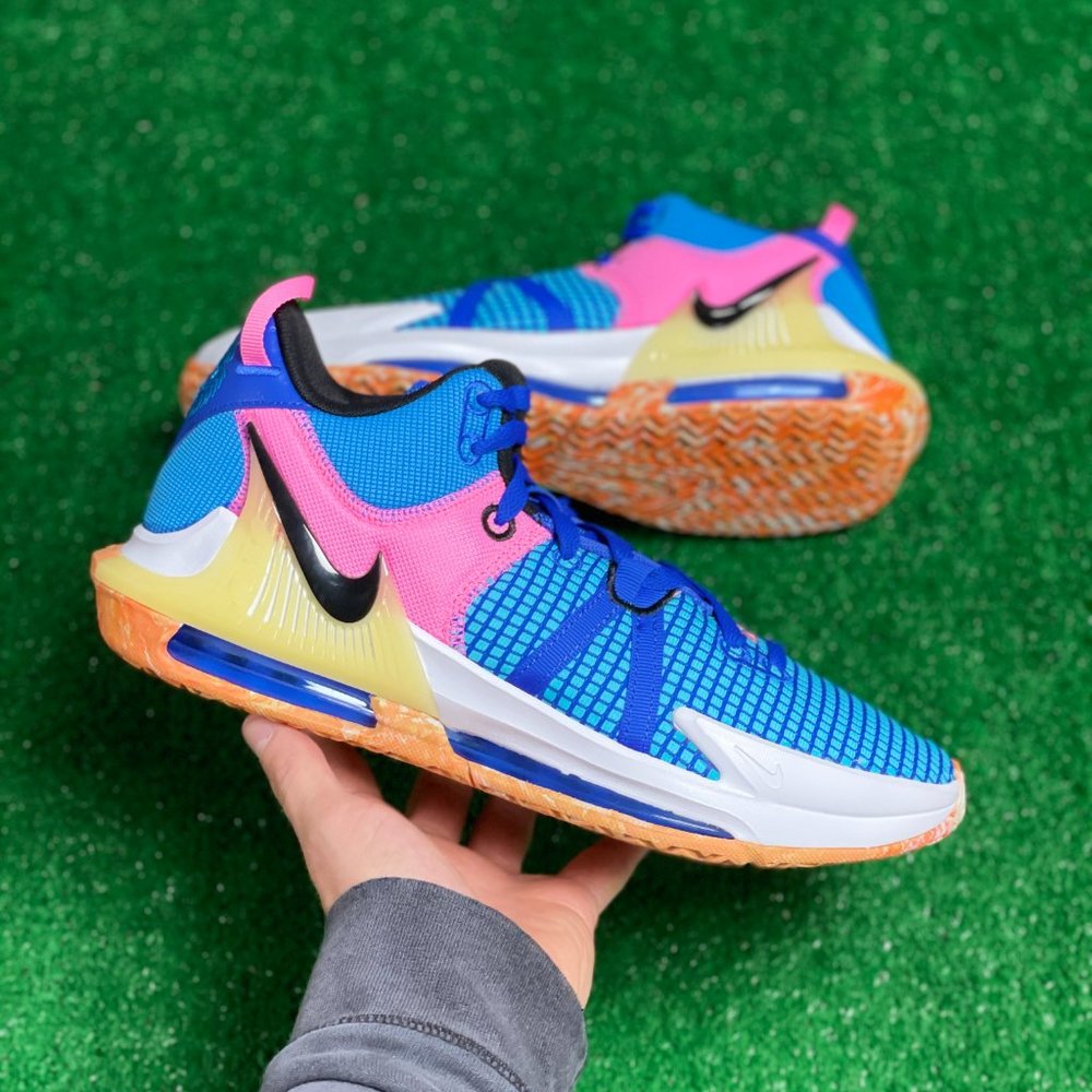 Nike Lebron Witness 7 Low Mens Basketball Shoes Blue DM1123-400 NEW Multi Sz